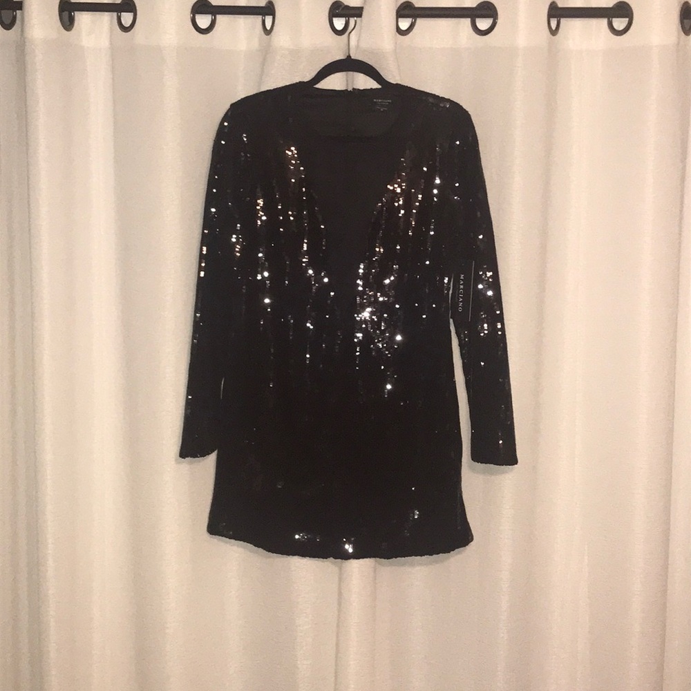 Marciano Sparkle Mini Dress Sequins